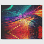 Papier Cadeau Vibrant mosaïque Abstraite (Plat)