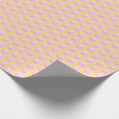 Papier Cadeau Vibrant Shell (Yellow and Pink) Wrapping Paper (Coin)
