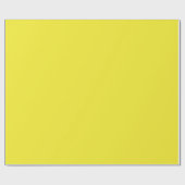 Papier Cadeau Vibrant Solid Yellow Background (Plat)