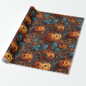 Papier Cadeau Vibrant thème Halloween (Déroulé)