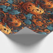 Papier Cadeau Vibrant thème Halloween (Coin)