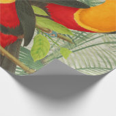Papier Cadeau Vibrant Tropical Toucan Birds Art Exotic Jungle (Coin)