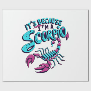 Papier Cadeau Vibrations astrologiques du Scorpion Signe du zodi