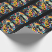 Papier Cadeau Vibrations d'Alien Drôles (Coin)
