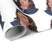 Papier Cadeau Vice-Président Kamala Harris (Coin rond)