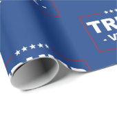 Papier Cadeau Vice-président Trump 2024 sur mesure (Coin rond)