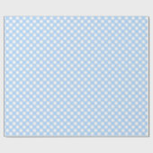 Papier Cadeau Vichy Bleu Clair (Plat)