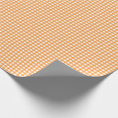 Papier Cadeau Vichy Orange (Coin)