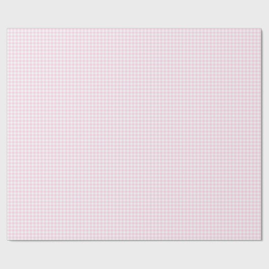 Papier Cadeau Vichy Rose (Plat)