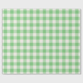 Papier cadeau - Vichy vert (Plat)