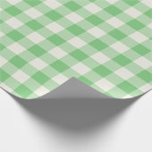 Papier cadeau - Vichy vert (Coin)