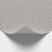 Papier Cadeau Vichy Vert et Rouge (Coin)