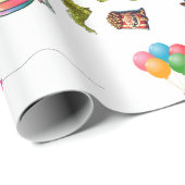 Papier Cadeau Victorian Circus fille papier poupée et robes (Coin rond)