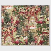 Papier Cadeau Victorian Crimson Christmas (Plat)