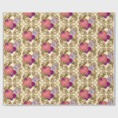 Papier Cadeau Victorian Valentine Floral Wrapping Paper (Plat)