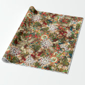 Papier Cadeau Victorien Christmas Medley (Déroulé)