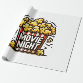 Papier Cadeau Vidéo Night Delight Jouer Popcorn (Déroulé)