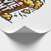 Papier Cadeau Vidéo Night Delight Jouer Popcorn (Coin)