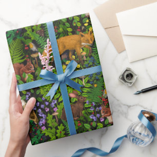 Papier Cadeau Vie forestière