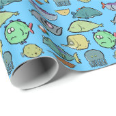 Papier Cadeau vie marine (Coin rond)