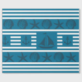 Papier Cadeau Vie marine (Plat)