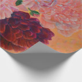 Papier Cadeau Vie morte avec Peonies Peinture (Coin)