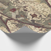 Papier Cadeau Vieille carte médiévale (Coin)