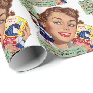 Papier Cadeau Vieille dame néerlandaise de détergent