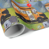 Papier Cadeau Vieille enveloppe de cadeau anglaise (Coin rond)