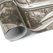 Papier Cadeau Vieille grange (Coin rond)