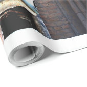 Papier Cadeau Vieille voiture (Coin rond)