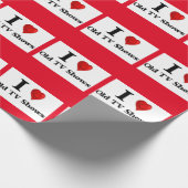 Papier Cadeau Vieilles émissions de TV d'amour (Coin)