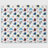 Papier Cadeau Vieilles voitures (Plat)