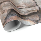 Papier Cadeau Vielle texture murale en pierre fond abstrait, ant (Coin rond)