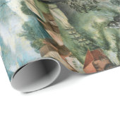 Papier Cadeau Vierge avec enfant (Coin rond)