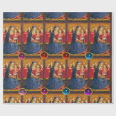 Papier Cadeau VIERGE AVEC ENFANT ET ANGES Fra Angelico Xmas (Plat)