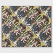 PAPIER CADEAU VIERGE AVEC ENFANT NOËL JOIE PAIX AMOUR (Plat)