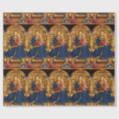 PAPIER CADEAU VIERGE ET ENFANT AVEC ANGELS (Plat)