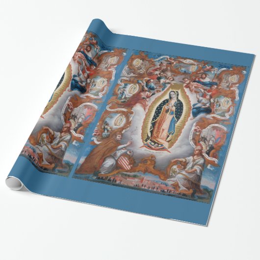 Papier Cadeau "Vierge papier d'emballage de Guadalupe" (Déroulé)