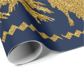 Papier Cadeau Vierge religieuse de Noël Marie, Saint Joseph, Jés (Coin rond)