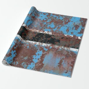 Papier Cadeau Vieux Botswana grunge arrière - plan flagabstract,