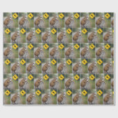 Papier Cadeau Vieux cerf penché sur un marcheur (Plat)