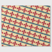 Papier Cadeau Vieux de la Nouvelle-Orléans, (Plat)