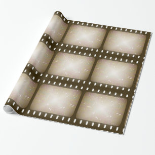 Papier Cadeau Vieux film rayé grunge