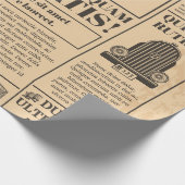Papier Cadeau vieux journal (Coin)