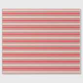 Papier Cadeau Vieux mode rétro Noël Motif rayé rose (Plat)