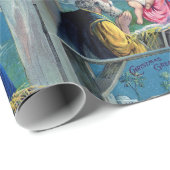 Papier Cadeau Vieux Noël Carte postale Nativité Jésus (Coin rond)