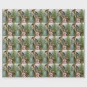 Papier Cadeau Vieux Noël de mode (Plat)