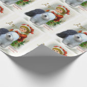 Papier Cadeau Vieux Noël de Sheepdog (Coin)