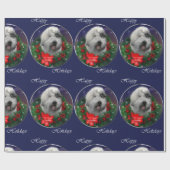 Papier Cadeau Vieux Noël de Sheepdog (Plat)